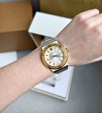  Shop Authentic Versace Hellenyium Green Dial Two Tone Steel Strap Watch for Women - VEVH00620 - Luxxuri