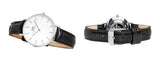  Shop Authentic Daniel Wellington Classic Petite Reading White Dial Black Leather Strap Watch For Women - DW00100185 - Luxxuri