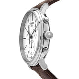  Shop Authentic Tissot Carson Premium Chronograph White Dial Brown Leather Strap Watch For Men - T122.417.16.011.00 - Luxxuri