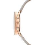  Shop Authentic Swarovski Crystalline Glam Silver Dial Grey Leather Strap Watch for Women - 5452455 - Luxxuri