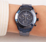  Shop Authentic Swarovski Octea Lux Sport Chronograph Blue Dial Blue Steel Strap Watch for Women - 5610475 - Luxxuri