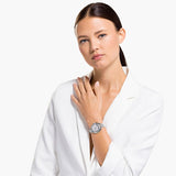  Shop Authentic Swarovski Crystalline Aura Silver Dial Silver Steel Strap Watch for Women - 5519462 - Luxxuri