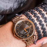  Shop Authentic Swarovski Crystalline Chic Analog Black Dial Rose Gold Steel Strap Watch for Women - 5544587 - Luxxuri