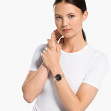  Shop Authentic Swarovski Crystalline Chic Analog Black Dial Rose Gold Steel Strap Watch for Women - 5544587 - Luxxuri