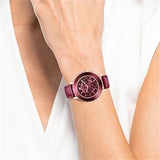  Shop Authentic Swarovski Octea Lux Chrono Red Dial Red Leather Strap Watch for Women - 5547642 - Luxxuri