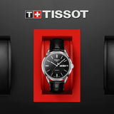  Shop Authentic Tissot Automatics III Day Date Black Dial Black Leather Strap Watch For Men - T065.430.16.051.00 - Luxxuri