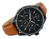  Shop Authentic Tommy Hilfiger Gavin Chronograph Quartz Black Dial Brown Leather Strap Watch for Men - 1791470 - Luxxuri