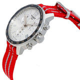  Shop Authentic Tissot Quickster Chronograph NBA Houston Rockets Special Edition White Dial Two Tone NATO Strap Watch for Men - T095.417.17.037.12 - Luxxuri