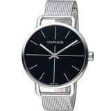  Shop Authentic Calvin Klein Even Black Dial Silver Mesh Bracelet Watch for Women - K7B21121 - Luxxuri
