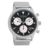  Shop Authentic Movado Heritage Calendoplan Chronograph Black Dial Silver Mesh Strap Watch for Men - 3650097 - Luxxuri