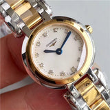  Shop Authentic Longines PrimaLuna Quartz Diamonds Mother of Pearl Dial Two Tone Steel Strap Watch for Women - L8.110.5.93.6 - Luxxuri