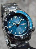  Shop Authentic Seiko 5 Sports SKX Skeleton Green Dial Silver Steel Strap Watch For Men - SRPJ45K1 - Luxxuri