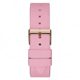  Shop Authentic Guess Solar Rose Gold Dial Pink Rubber Strap Watch For Women - W1135L2 - Luxxuri