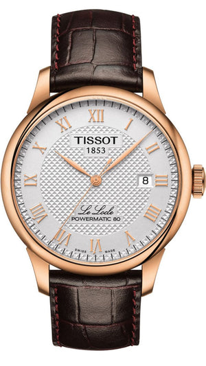  Shop Authentic Tissot Le Locle Powermatic 80 Silver Dial Brown Leather Strap Watch For Men - T006.407.36.033.00 - Luxxuri
