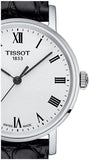  Shop Authentic Tissot Everytime Small White Dial Black Leather Strap Watch For Women - T109.210.16.033.00 - Luxxuri