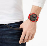  Shop Authentic Diesel Mr Daddy 2.0 Chronograph Grey Dial Red Rubber Strap Watch For Men - DZ7430 - Luxxuri