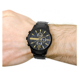  Shop Authentic Armani Exchange Hampton Chronograph Black Dial Black Steel Strap Watch For Men - AX2164 - Luxxuri