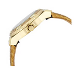  Shop Authentic Guess Limelight Quartz Gold Dial  Gold Leather Strap Watch For Women - W0775L13 - Luxxuri