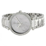  Shop Authentic Michael Kors Parker Mother of Pearl Silver Steel Strap Watch for Women - MK6424 - Luxxuri