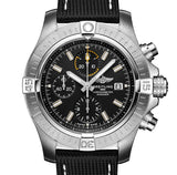  Shop Authentic Breitling Avenger Chronograph 45mm Black Dial Black Leather Strap Watch for Men - A13317101B1X1 - Luxxuri