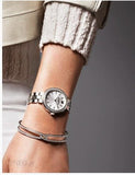  Shop Authentic Swarovski Daytime Crystal Silver Dial Silver Steel Strap Watch for Women - 5095600 - Luxxuri