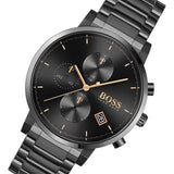  Shop Authentic Hugo Boss Integrity Black Dial Black Steel Strap Watch for Men - 1513780 - Luxxuri