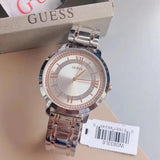  Shop Authentic Guess Montauk Silver Dial Two Tone Steel Strap Watch For Women - W0933L6 - Luxxuri