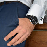  Shop Authentic Hugo Boss Champion Black Dial Black Leather Strap Watch for Men - 1513816 - Luxxuri
