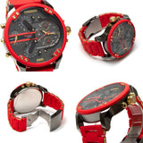  Shop Authentic Diesel Mr Daddy 2.0 Chronograph Grey Dial Red Rubber Strap Watch For Men - DZ7430 - Luxxuri