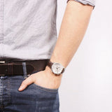  Shop Authentic Tissot PR 100 Chronograph Silver Dial Brown Leather Strap Watch for Men - T101.417.16.031.00 - Luxxuri