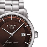  Shop Authentic Tissot Luxury Powermatic 80 Brown Dial Silver Steel Strap Watch For Men - T086.407.11.291.00 - Luxxuri