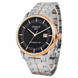  Shop Authentic Tissot Luxury Powermatic 80 Black Dial Silver Steel Strap Watch For Men - T086.407.22.051.00 - Luxxuri