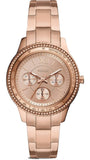  Shop Authentic Fossil Stella Sport Multifunction Rose Gold Dial Rose Gold Steel Strap Watch for Women - ES5106 - Luxxuri