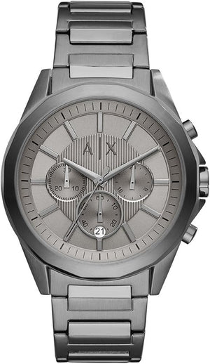  Shop Authentic Armani Exchange Drexler Chronograph Grey Dial Grey Steel Strap Watch For Men - AX2603 - Luxxuri