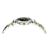  Shop Authentic Versace V-Motif Black Dial Two Tone Steel Strap Watch for Women - VERE00518 - Luxxuri