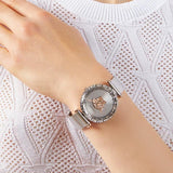  Shop Authentic Versace Palazzo Empire Silver Dial Silver Mesh Bracelet Watch for Women - VEDV00419 - Luxxuri