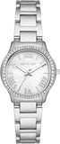  Shop Authentic Michael Kors Sage Three-Hand Mother of Pearl White Dial Silver Steel Strap Watch for Women - MK4824 - Luxxuri