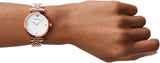  Shop Authentic Emporio Armani Gianni T-Bar Quartz White Dial Rose Gold Steel Strap Watch For Women - AR11267 - Luxxuri