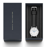  Shop Authentic Daniel Wellington Dapper Sheffield White Dial Black Leather Strap Watch For Men - DW00100088 - Luxxuri