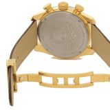  Shop Authentic Versace V-Ray Chronograph Quartz Black Dial Brown Leather Strap Watch For Men - VEDB00318 - Luxxuri