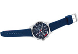  Shop Authentic Tommy Hilfiger Mason Blue Dial Blue Rubber Strap Watch for Men - 1791791 - Luxxuri