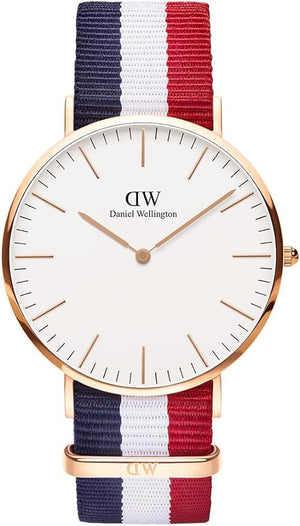  Shop Authentic Daniel Wellington Classic Cambridge White Dial Two Tone NATO Strap Watch For Men - DW00100003 - Luxxuri