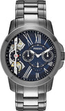  Shop Authentic Fossil Grant Twist Multifunction Blue Dial Grey Steel Strap Watch for Men - ME1146 - Luxxuri