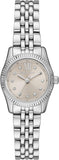 Michael Kors Lexington Three-Hand Silver Dial Silver Steel Strap Watch for Women - MK4843