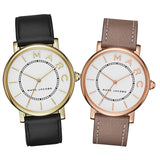  Shop Authentic Marc Jacobs Roxy White Dial Black Leather Strap Watch for Women - MJ1532 - Luxxuri