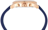  Shop Authentic Guess Confetti Diamonds Gold Dial Blue Rubber Strap Watch For Women - W1098L6 - Luxxuri