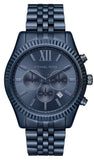  Shop Authentic Michael Kors Lexington Chronograph Blue Dial Blue Steel Strap Watch for Men - MK8480 - Luxxuri