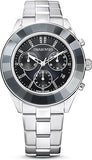 Shop Authentic Swarovski Octea Lux Sport Chronograph Black Dial Silver Steel Strap Watch for Women - 5610520 - Luxxuri