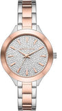  Shop Authentic Michael Kors Slim Runway Crystals Silver Dial Two Tone Steel Strap Watch for Women - MK1045 - Luxxuri