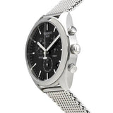  Shop Authentic Tissot PR 100 Chronograph Black Dial Silver Mesh Bracelet Watch For Men - T101.417.11.051.01 - Luxxuri
